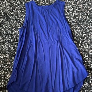Sleeveless Blue Top